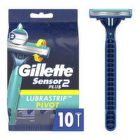 Gillette Sensor2 Plus Pivoting Head Men's Disposable Razors - 10 Each