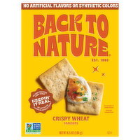 Back to Nature Crispy Wheat Crackers - 6.5 Ounce