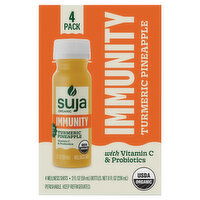 Suja Organic Wellness Shots, Immunity, Turmeric Pineapple, 4 Pack - 4 Each