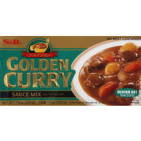 S&B Sauce Mix, Golden Curry, Medium Hot - 7.8 Ounce