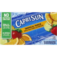 Capri Sun Juice Drink Blend, Tropical Punch - 10 Each