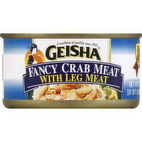 Geisha Crab Meat, Fancy, with Leg Meat - 6 Ounce