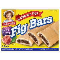 Little Debbie Fig Bars, Soft & Chewy, California Figs - 8 Each