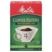 Melitta Coffee Filters, No. 4 - 100 Each