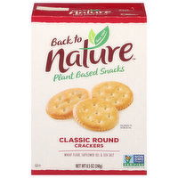 Back to Nature Crackers, Classic, Round - 8.5 Ounce