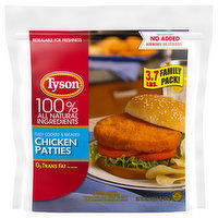 Tyson Tyson All Natural* Chicken Patties, Family Pack, 3.7 lb. (Frozen), 59.2 Ounce