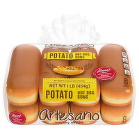 Artesano Potato Hot Dog Buns - 8 Each
