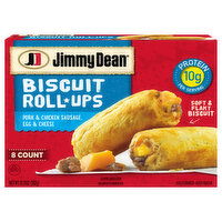 Jimmy Dean Biscuit Roll Ups, Pork & Chicken Sausage, Egg & Cheese - 8 Each