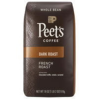 Peet's Coffee Coffee, Whole Bean, Dark Roast, French Roast - 18 Ounce