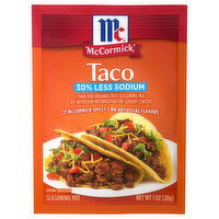 McCormick 30% Less Sodium Taco Seasoning Mix - 1 Ounce