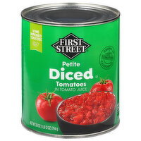First Street Petite Diced Tomatoes in Tomato Juice