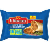 El Monterey Chimichangas, Beef & Bean, Value Pack