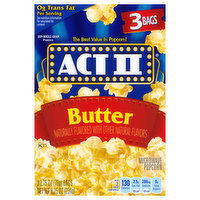 Act II Popcorn, Microwave, Butter - 3 Each