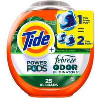 Tide Power Pods Laundry Detergent with Febreze, Botanical Rain - 25 Each