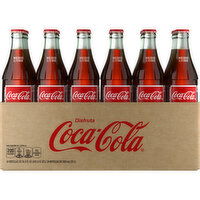 Coca-Cola Mexican Coke Soda Soft Drink, Cane Sugar, 16.9 fl oz - 24 Each