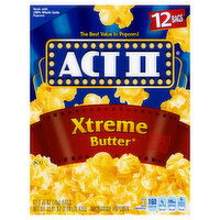 Act II Xtreme Butter Popcorn - 12 Each