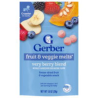 Gerber Crawler (8+ Months) Very Berry Blend Fruit & Veggie Melts - 1 Ounce
