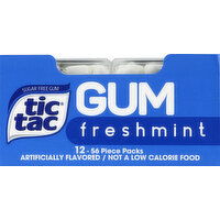 Tic Tac Gum, Sugar Free, Freshmint - 12 Each