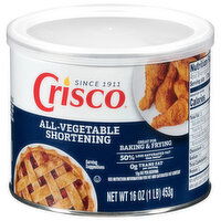 Crisco All-Vegetable Shortening, Gluten-Free - 16 Ounce