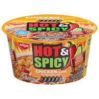 Nissin Ramen Noodle Soup, Chicken Flavor, Hot & Spicy, 3.32 Ounce