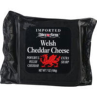 Abbey Farms Cheese, Extra Sharp Welsh Cheddar - 7 Ounce