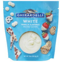 Ghirardelli Melting Wafers, Vanilla Flavored, White - 10 Ounce