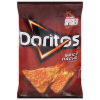 Doritos Tortilla Chips, Spicy Nacho Flavored, 9.25 Ounce