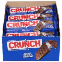 Crunch Milk Chocolate, with Crisped Rice, Creamy, 36 Each