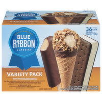 Blue Ribbon Classics Frozen Dairy Dessert, Variety Pack, 36 Pack, 36 Each