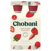 Chobani Strawberry Lowfat Greek Yogurt Drink - 4 Each