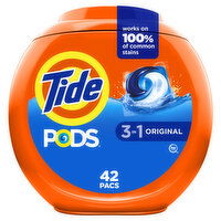 Tide PODS Laundry Detergent Pacs, Original Scent - 42 Each