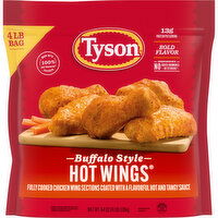 Tyson Buffalo Style Frozen Hot Wings Bone-In - 64 Ounce