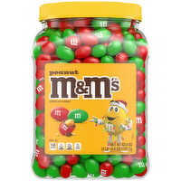 M&M Peanut Red/Green Jar - 62 Ounce