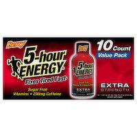 5-Hour Energy Energy Shot, Extra Strength, Berry, Value Pack - 10 Each