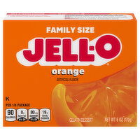 Jell-O Orange Gelatin Dessert Family Size