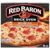 Red Baron Pizza, Brick Oven Crust, Meat-Trio - 18.22 Ounce