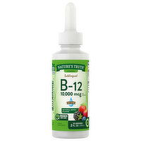 Nature's Truth Vitamin B-12, 10,000 mcg, Natural Berry Flavor, Sublingual - 2 Ounce