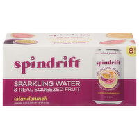 Spindrift Sparkling Water, Unsweetened, Island Punch - 8 Each