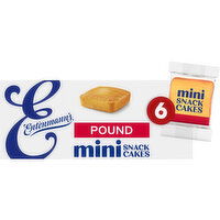 Entenmann's Butter Mini Pound Cakes, 6 packs, 9.25 oz - 6 Each