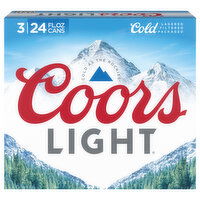 Coors Light Beer - 3 Each