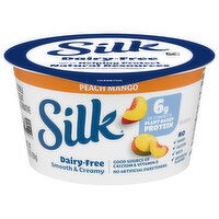 Silk Peach Mango Dairy Free Vegan Soy Milk Yogurt Alternative - 5.3 Ounce