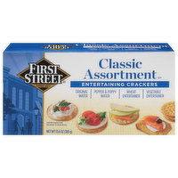 First Street Entertaining Crackers, Classic Assortment - 13.6 Ounce