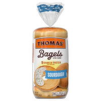 Thomas' Pre-Sliced Sourdough Bagels - 6 Each