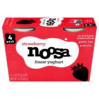 Noosa Yoghurt, Strawberry, Finest - 4 Each