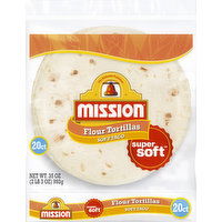 Mission Tortillas, Flour, Soft Taco - 20 Each