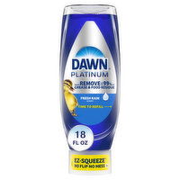 Dawn Platinum EZ-Squeeze Dish Soap, Fresh Rain, 18 Ounce