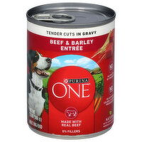 Purina One Tender Cuts in Gravy Adult Beef & Barley Entree Dog Food - 13 Ounce