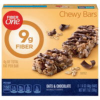 Fiber One Oats & Chocolate Chewy Bars - 5 Each