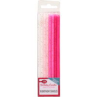 Betty Crocker Birthday Candles, Pretty In Pink - 16 Each