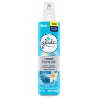 Glade Air Freshener, Odor Fighting, Soft Mist, Aqua Waves - 8 Ounce